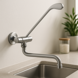 PB Clinic mindervaliden muur fonteinkraan koud water kraan met lange hendel chroom 1208956280